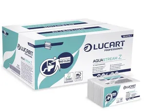 Papierhandtücher „Aquastream“, weiß, 2-lagig, Z-gefaltet, LUCART
